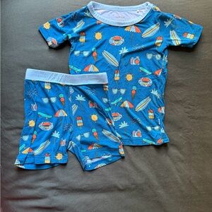 Kids Blue pajama set with Summer Print